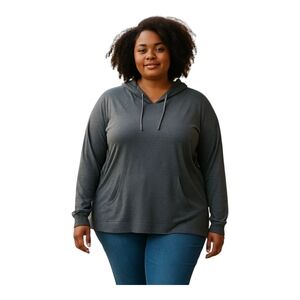 Skinnygirl Women's Gray Hoodie Top